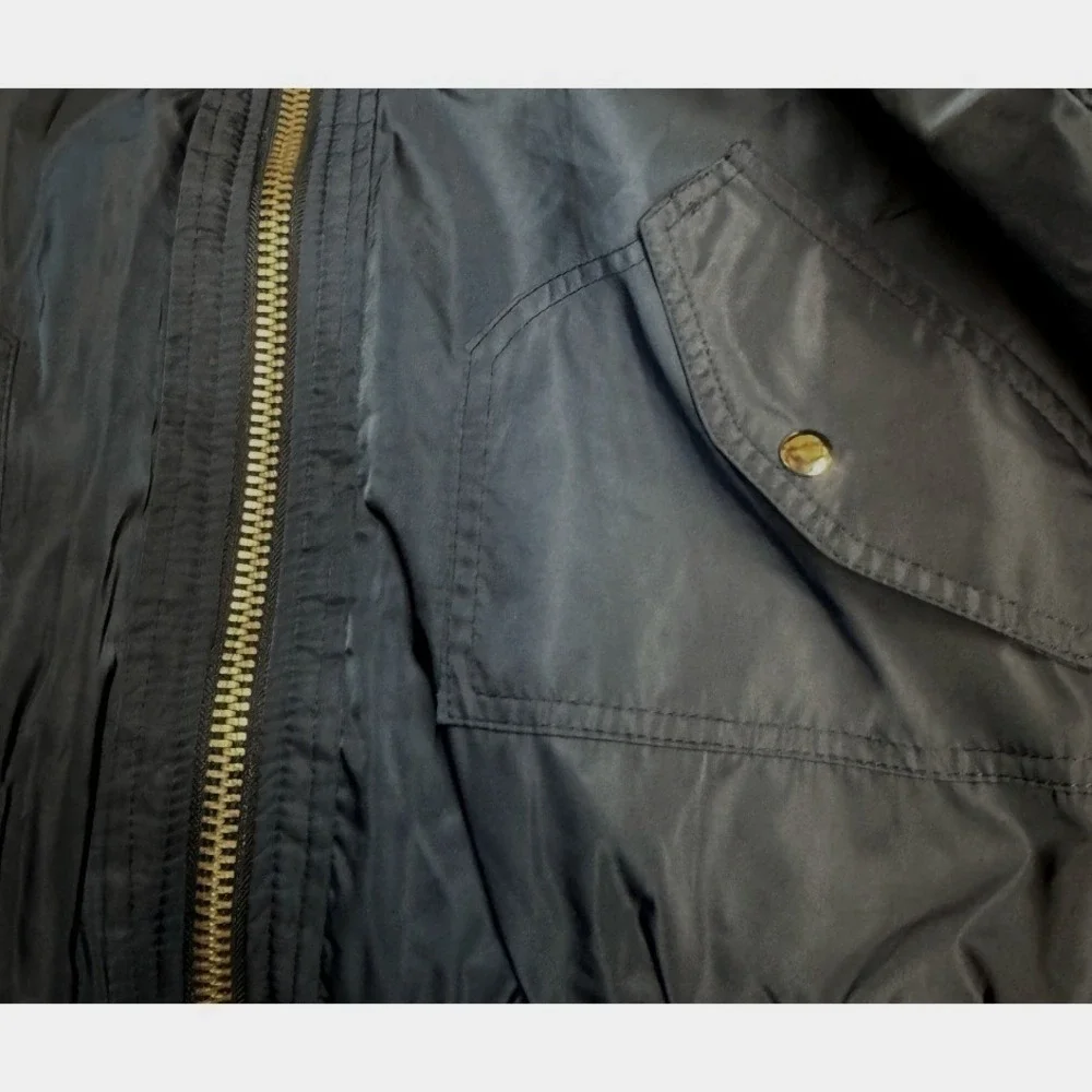 Free People XL Midnight Navy Bomber Jacket – Women's Classic Casual Outerwear‎